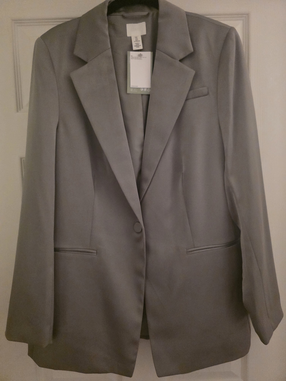 BRAND NEW H&M Light Green/Olive Single-Button Blazer